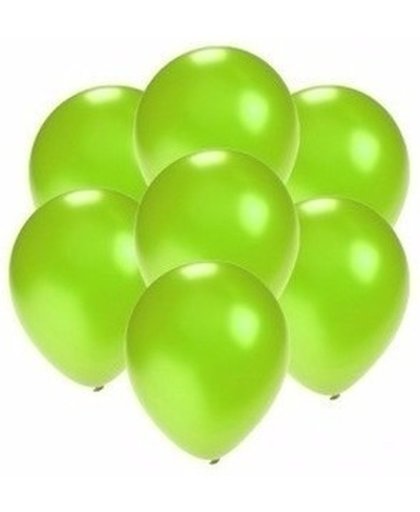 Kleine ballonnen groen metallic 200 stuks