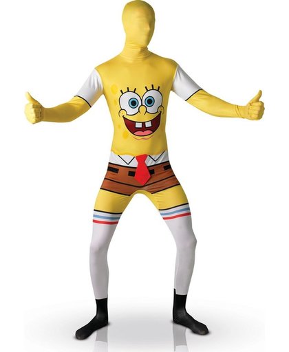 Second skin pak van Sponge Bob� voor volwassenen  - Verkleedkleding - 152/160