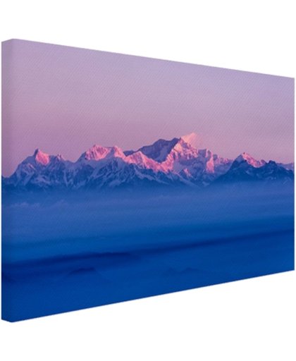FotoCadeau.nl - Himalaya tijdens zonsopgang Canvas 60x40 cm - Foto print op Canvas schilderij (Wanddecoratie)