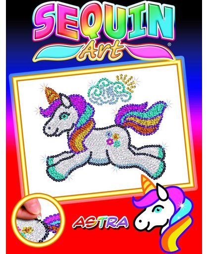 Sequin Art Junior Pailletten Kunstwerk Astra de Eenhoorn / Unicorn
