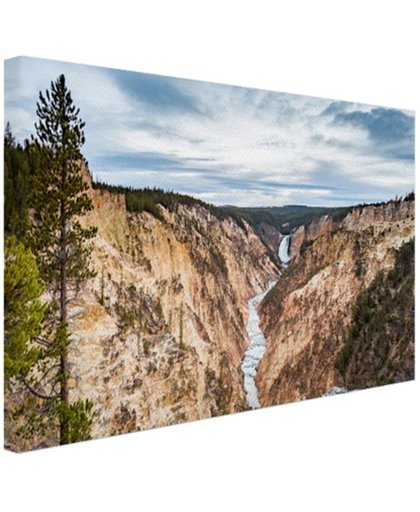 FotoCadeau.nl - Yellowstone Verenigde Staten Canvas 30x20 cm - Foto print op Canvas schilderij (Wanddecoratie)