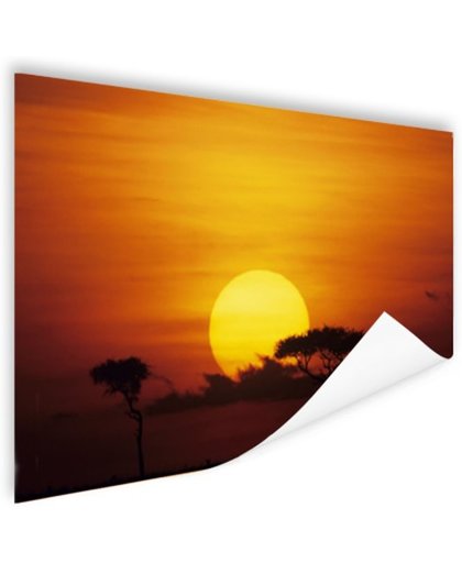 FotoCadeau.nl - Zonsopkomst Masai Mara Nationaal Park Poster 150x75 cm - Foto print op Poster (wanddecoratie)
