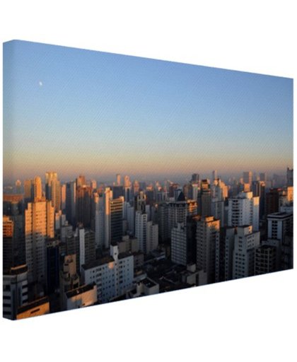 FotoCadeau.nl - Sao Paulo in ochtendlicht Canvas 80x60 cm - Foto print op Canvas schilderij (Wanddecoratie)