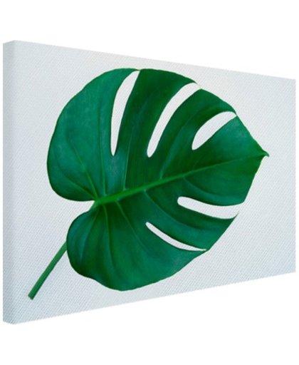 FotoCadeau.nl - Botanische print van een gatenplant Canvas 120x80 cm - Foto print op Canvas schilderij (Wanddecoratie)