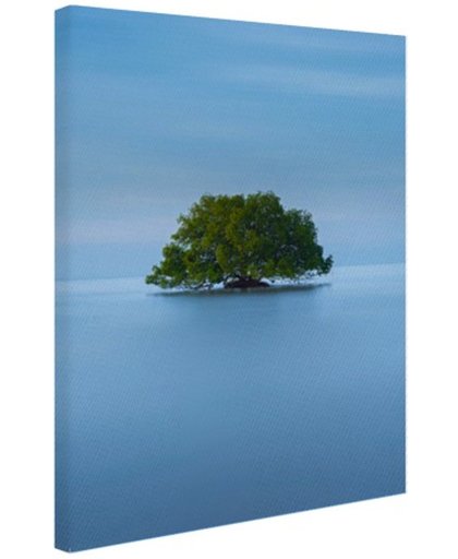 FotoCadeau.nl - Minimalistische natuur Canvas 40x60 cm - Foto print op Canvas schilderij (Wanddecoratie)