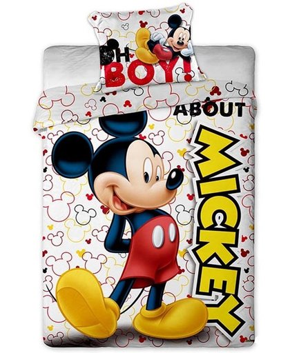 Disney Mickey Mouse About - Dekbedovertrek - Eenpersoons - 140 x 200 cm - Multi