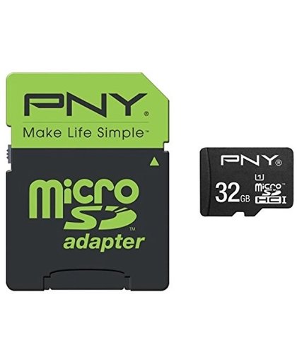 PNY MicroSD Performance 32GB 32GB MicroSDHC UHS-I Klasse 10 flashgeheugen