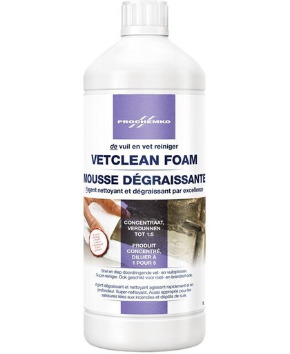 Vetclean Foam Schuimvormende ontvetter - 1 Liter concentraat