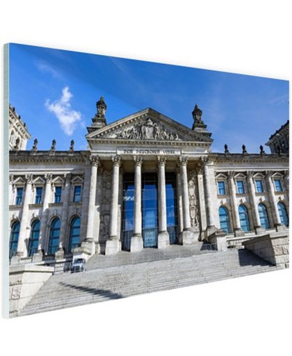 Dem Deutschen Volke op de reichstag Glas 180x120 cm - Foto print op Glas (Plexiglas wanddecoratie)