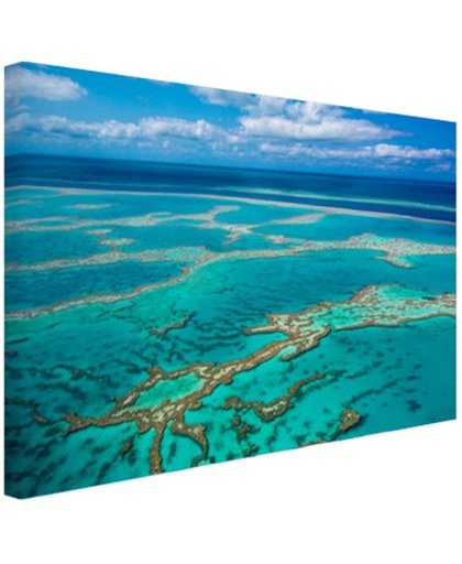 FotoCadeau.nl - Great Barrier Reef foto afdruk Canvas 60x40 cm - Foto print op Canvas schilderij (Wanddecoratie)
