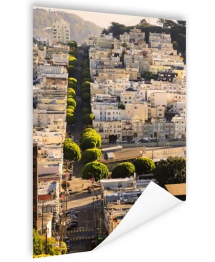 FotoCadeau.nl - Heuvels van San Francisco Poster 40x60 cm - Foto print op Poster (wanddecoratie)