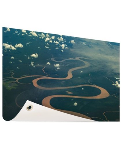 FotoCadeau.nl - Amazone rivier Brazillie foto afdruk Tuinposter 200x100 cm - Foto op Tuinposter (tuin decoratie)