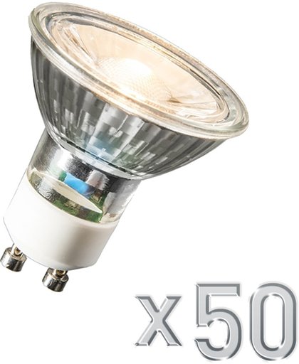 QAZQA GU10 LED lamp COB 3W 230LM 3000K set van 50