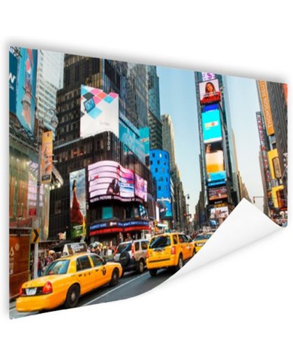FotoCadeau.nl - Times Square gele taxis foto afdruk Poster 90x60 cm - Foto print op Poster (wanddecoratie)