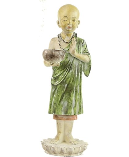 Yogi & Yogini naturals Monnik standbeeld (24x22x63 cm)