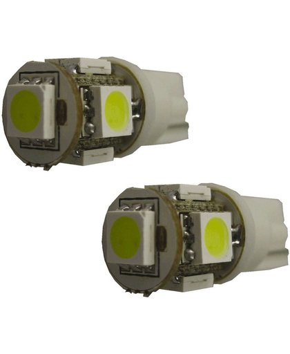 autolamp T-10 12 Volt 5 Watt wit xenon 2 stuks