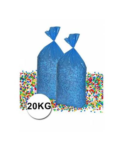 Grootverpakking gerecyclede confetti 20 kg