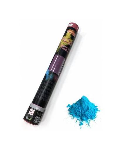 Kleurenpoeder shooter blauw 40 cm