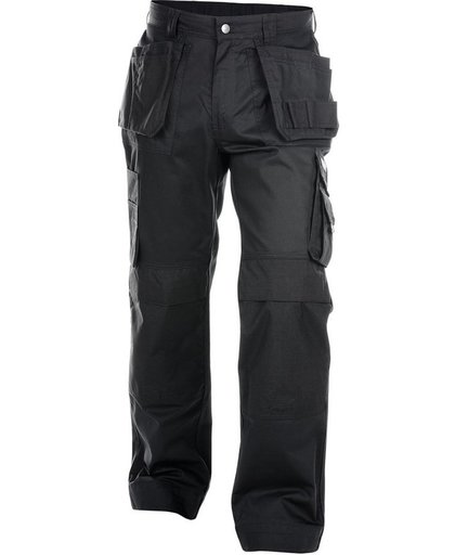 Dassy Oxford Multizakkenbroek met kniezakken Zwart - 245 g/m² maat 66