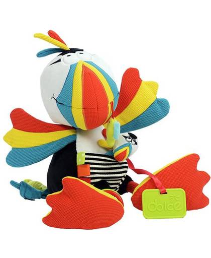 Dolce toys Knuffel Puffin de pappegaai