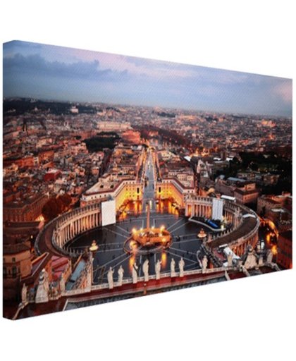 Sint-Pietersplein Rome Canvas 180x120 cm - Foto print op Canvas schilderij (Wanddecoratie)