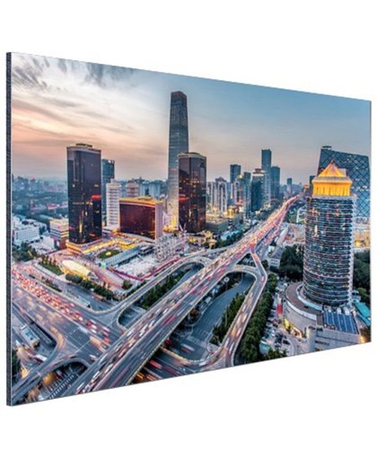 FotoCadeau.nl - Beijing centrale zakenwijk  Aluminium 30x20 cm - Foto print op Aluminium (metaal wanddecoratie)