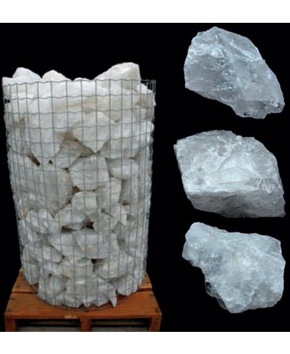 Bergkristal Ruw Groot - A-Kwaliteit - Groothandel Partij - Stenen/Stukken van 0,5 tot 4kg - 25KG