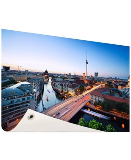 FotoCadeau.nl - Berlijn stadslandschap met tv-toren Tuinposter 60x40 cm - Foto op Tuinposter (tuin decoratie)