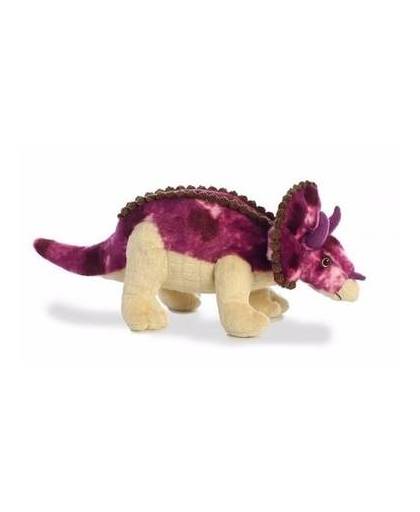 Pluche dinosaurus knuffel triceratops 33 cm