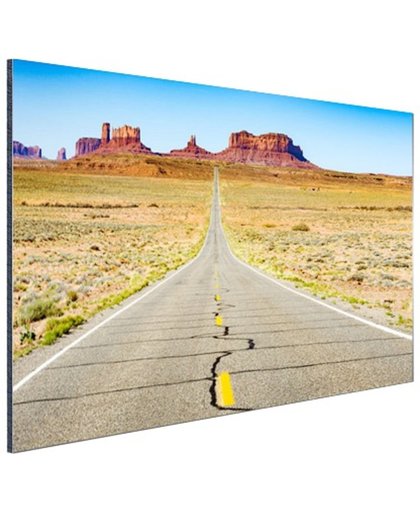 Route 163 Verenigde Staten Aluminium 180x120 cm - Foto print op Aluminium (metaal wanddecoratie)