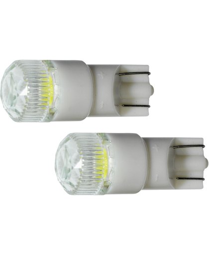 autolamp T-10 led 12 Volt 1 Watt wit xenon 2 stuks