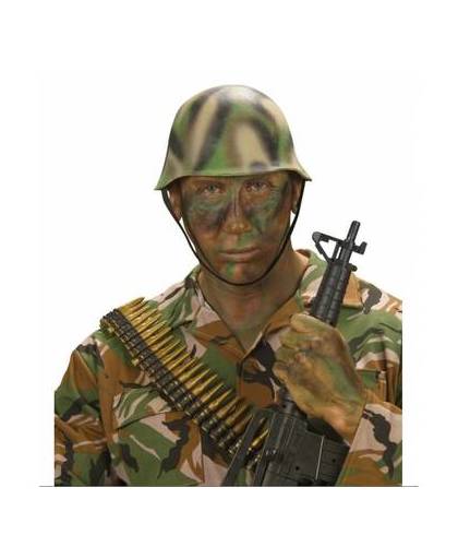 Camouflage helm soldaat