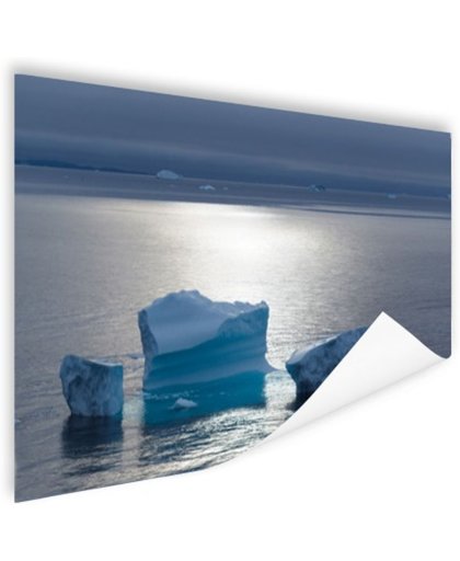 FotoCadeau.nl - Drijvend ijs Noordpool Poster 120x80 cm - Foto print op Poster (wanddecoratie)