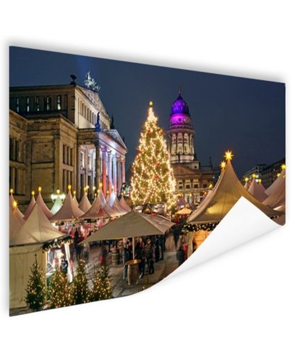 FotoCadeau.nl - Typisch Berlijnse kerstmarkt Poster 180x120 cm - Foto print op Poster (wanddecoratie)