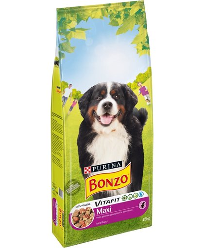 Bonzo VitaFit Maxi - Rund - Hondenvoer - 15 kg