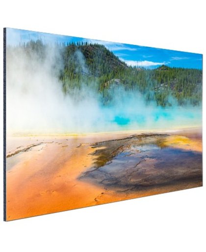 Yellowstone Nationaal Park Amerika Aluminium 180x120 cm - Foto print op Aluminium (metaal wanddecoratie)