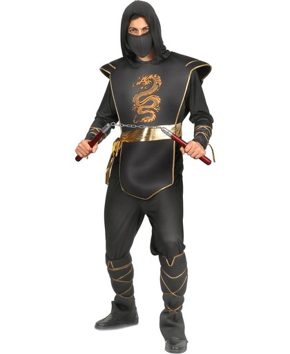 Zwart ninja pak voor mannen - Verkleedkleding