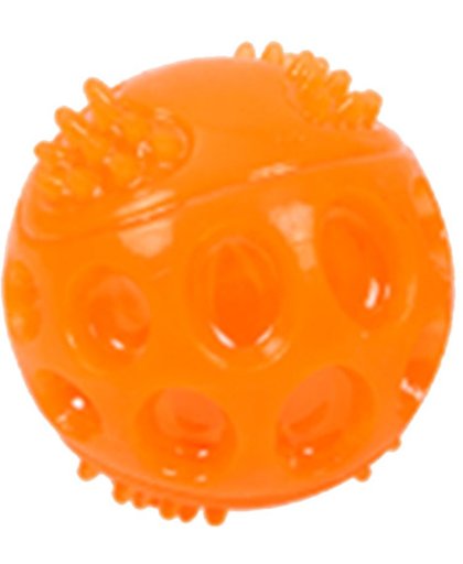 Oranje kleine bal met piep geluid
