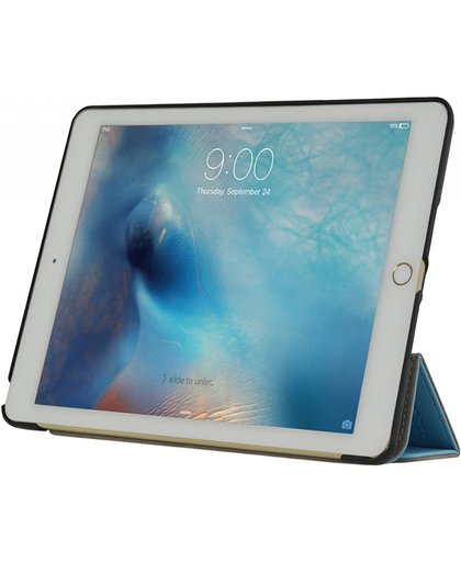 iPad 2017; Smart Case, Robuuste Bescherm-hoes voor uw iPad 2017,  extra luxe cover met slaapfunctie, blauw , merk i12Cover