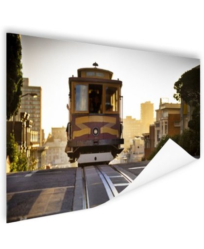 FotoCadeau.nl - Tram San Francisco Poster 90x60 cm - Foto print op Poster (wanddecoratie)
