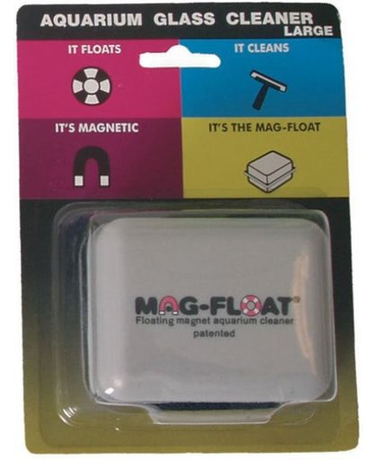 Mag-float algenmagneet vierkant voor glas tot 20 mm