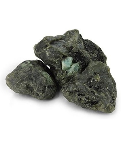 Smaragd, ruwe brokjes - 3-6 cm - groen - 3-6 cm