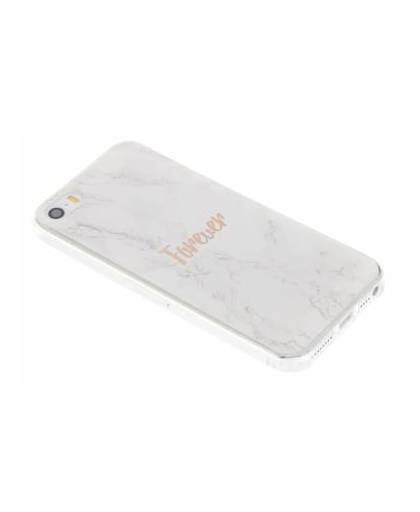 Bff white marble love tpu hoesje voor de iphone 5 / 5s / se