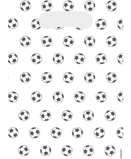 Amscan feestzakjes voetbal 23 cm 8 stuks wit