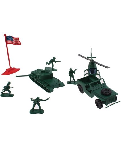 Johntoy Army Soldier Speelset Heli 29-delig 5 Cm