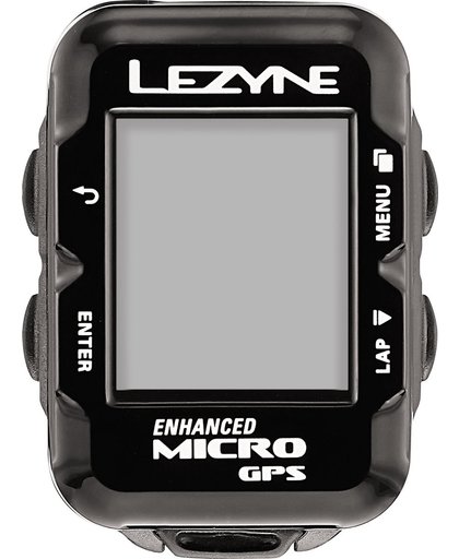 Lezyne Micro GPS Fietscomputer - 29 gram - Zwart