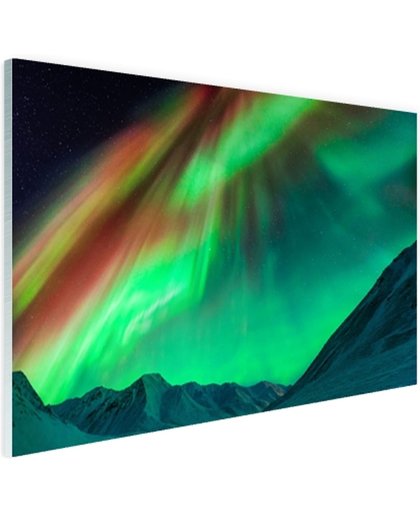FotoCadeau.nl - Gigantisch noorderlicht in Alaska Glas 120x80 cm - Foto print op Glas (Plexiglas wanddecoratie)