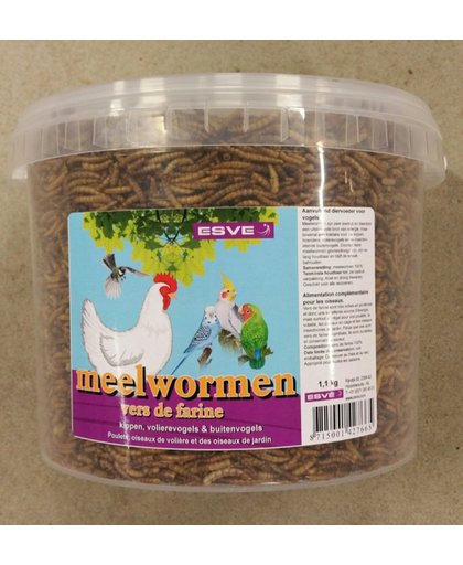 Esve Gedroogde Meelwormen 1.1kg