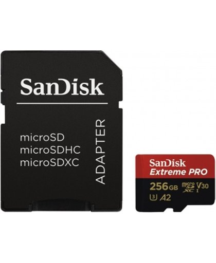 SanDisk MicroSDXC Extreme Pro 256GB 170mb / 90mb,U3,V30,A2