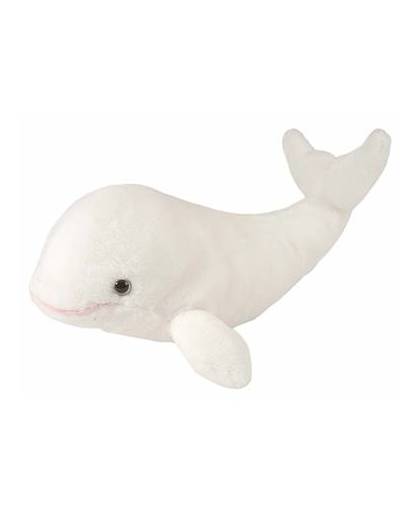 Pluche beluga walvis knuffel 25 cm